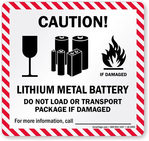 Ups Lithium Battery Label Printable